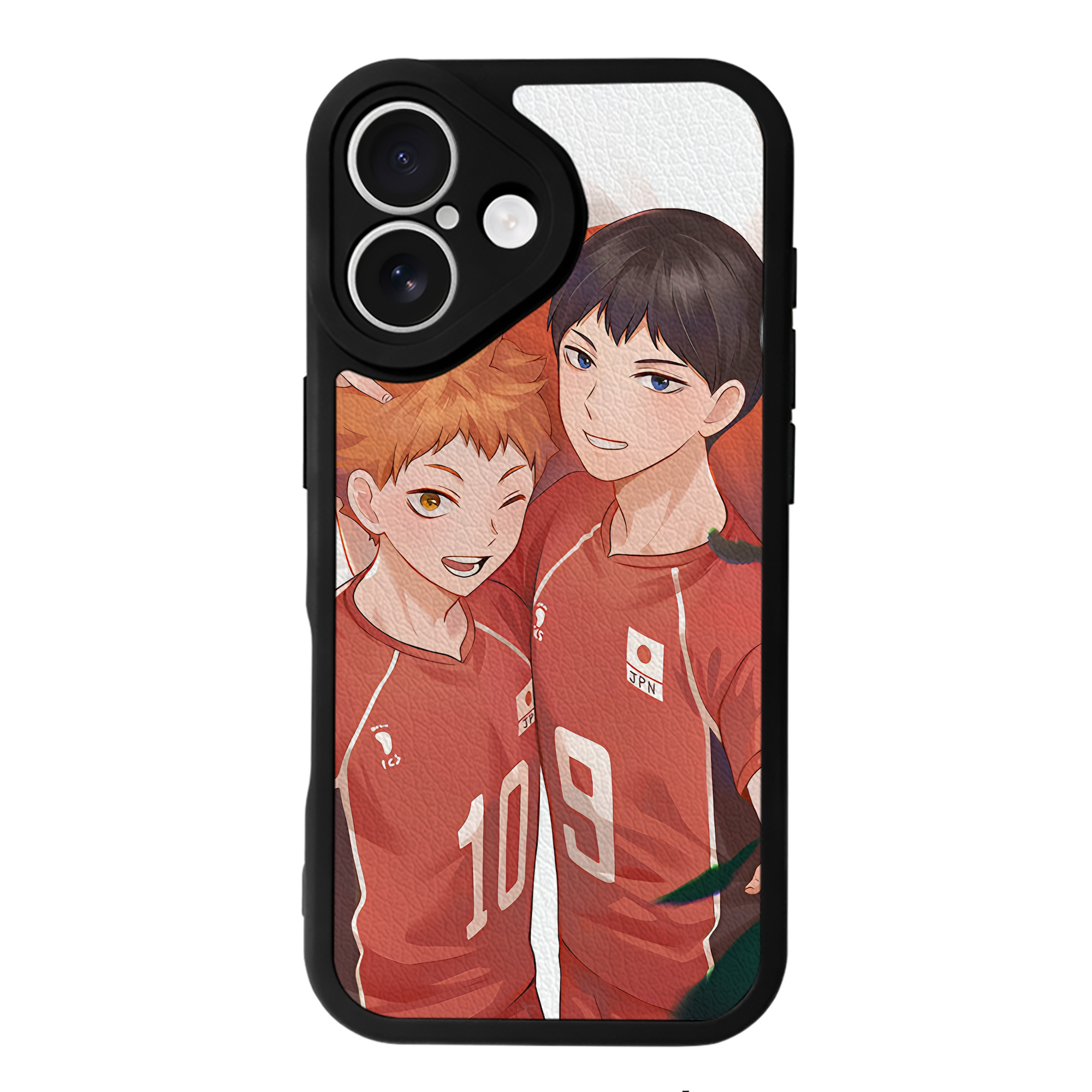 （画像用） ハイキュー!! Haikyu!! 【iPhone 16シリーズ対応】シリコンスマホケース（レザー調） 材質：シリコン